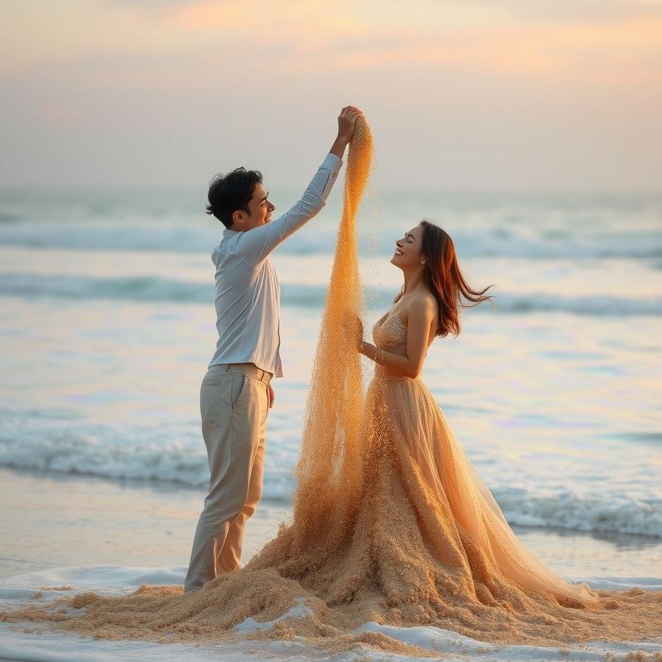 Dream : Bringing sand on your spouse in a dream