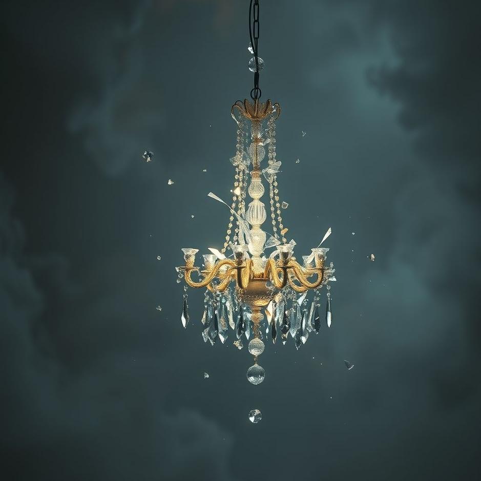 Dream : Broken chandelier in a dream