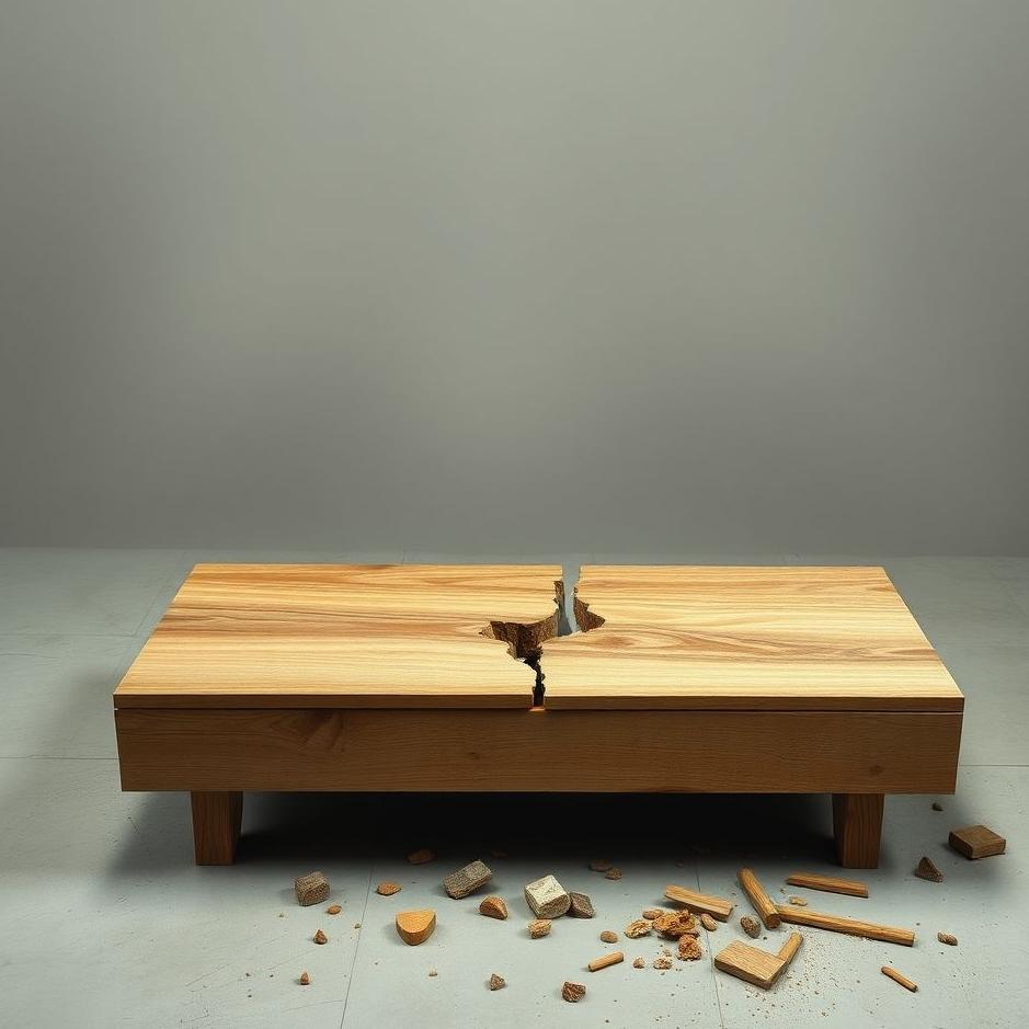 Dream : Broken coffee table in a dream
