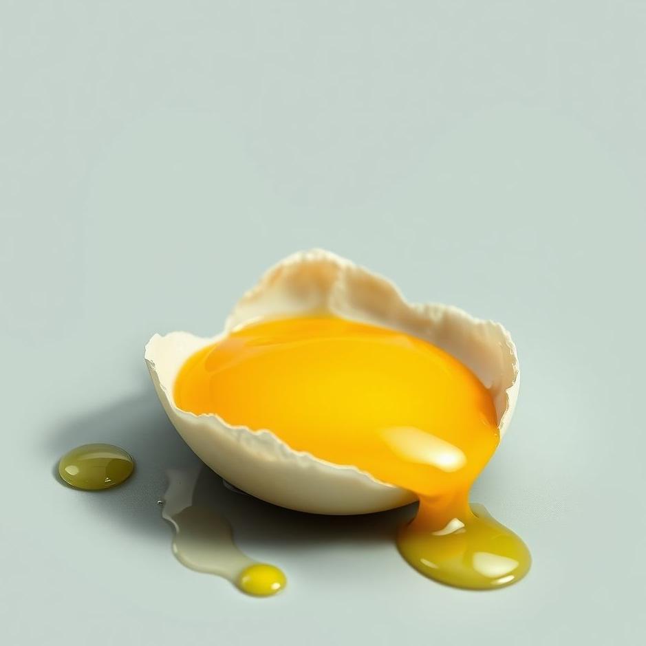 Dream : Broken egg yolk in a dream