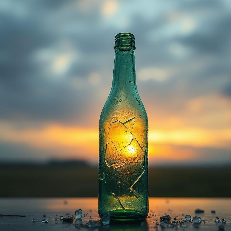 Dream : Broken glass bottle in a dream