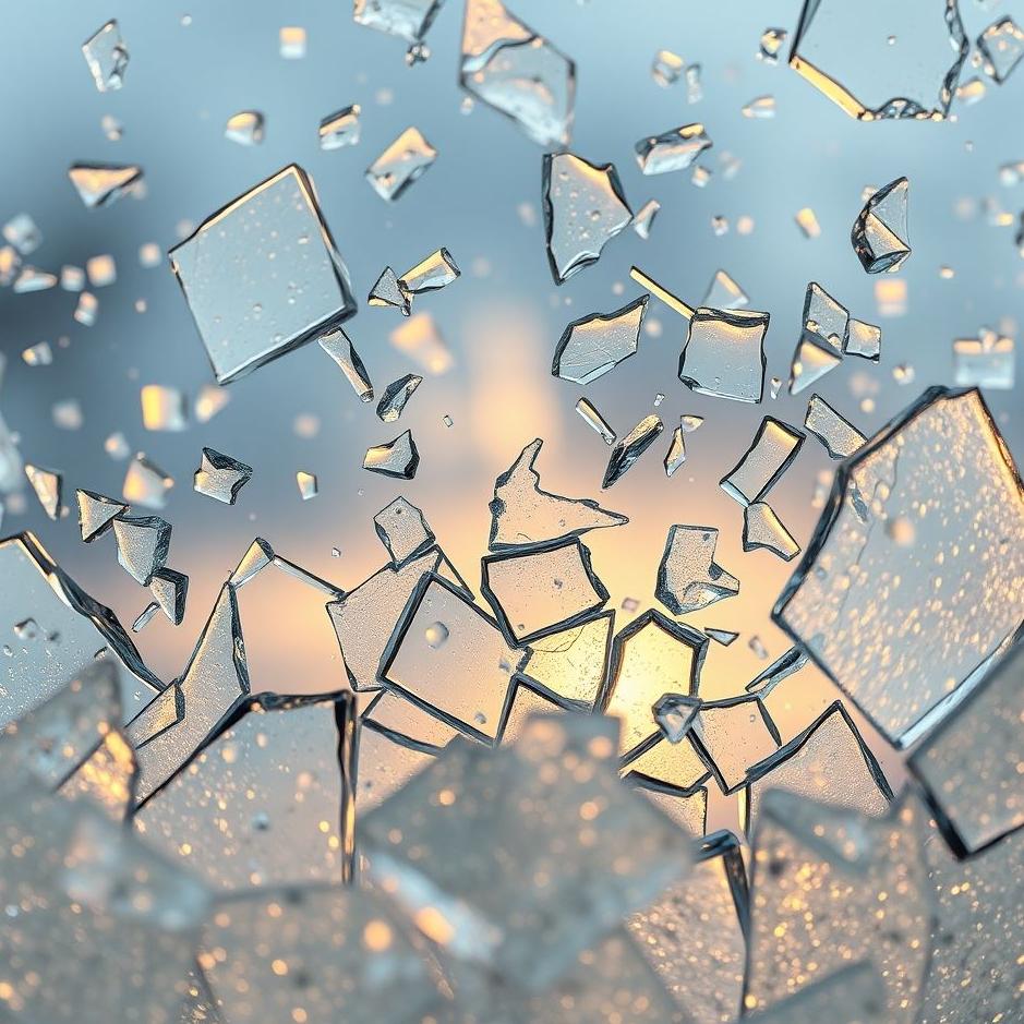 Dream : Broken glass pieces in a dream