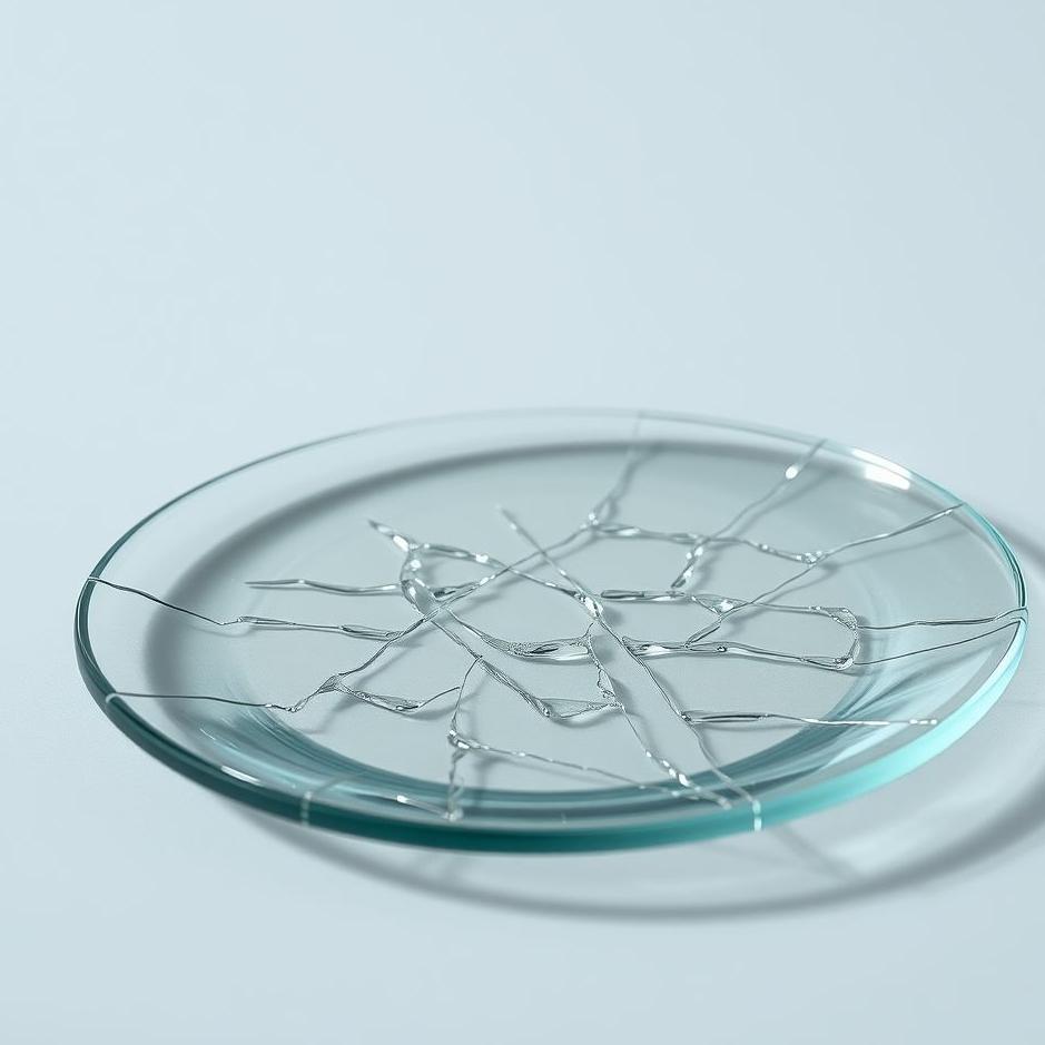 Dream : Broken glass plate in a dream