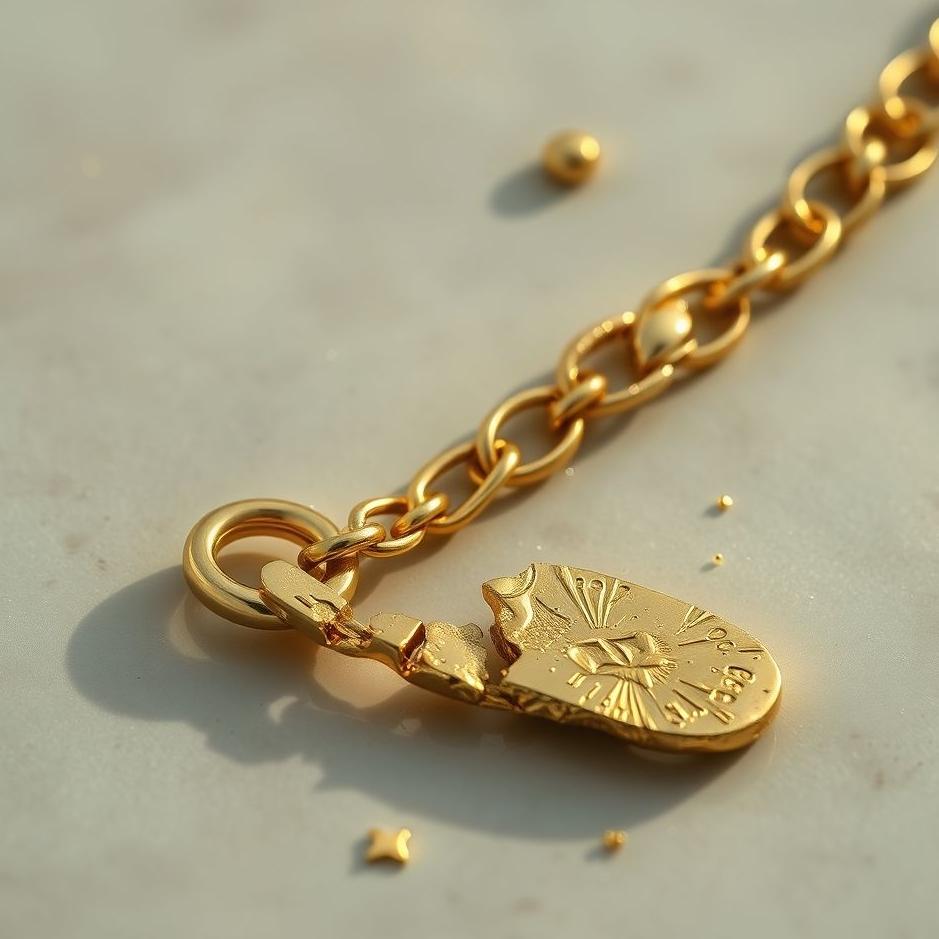 Dream : Broken gold chain in a dream