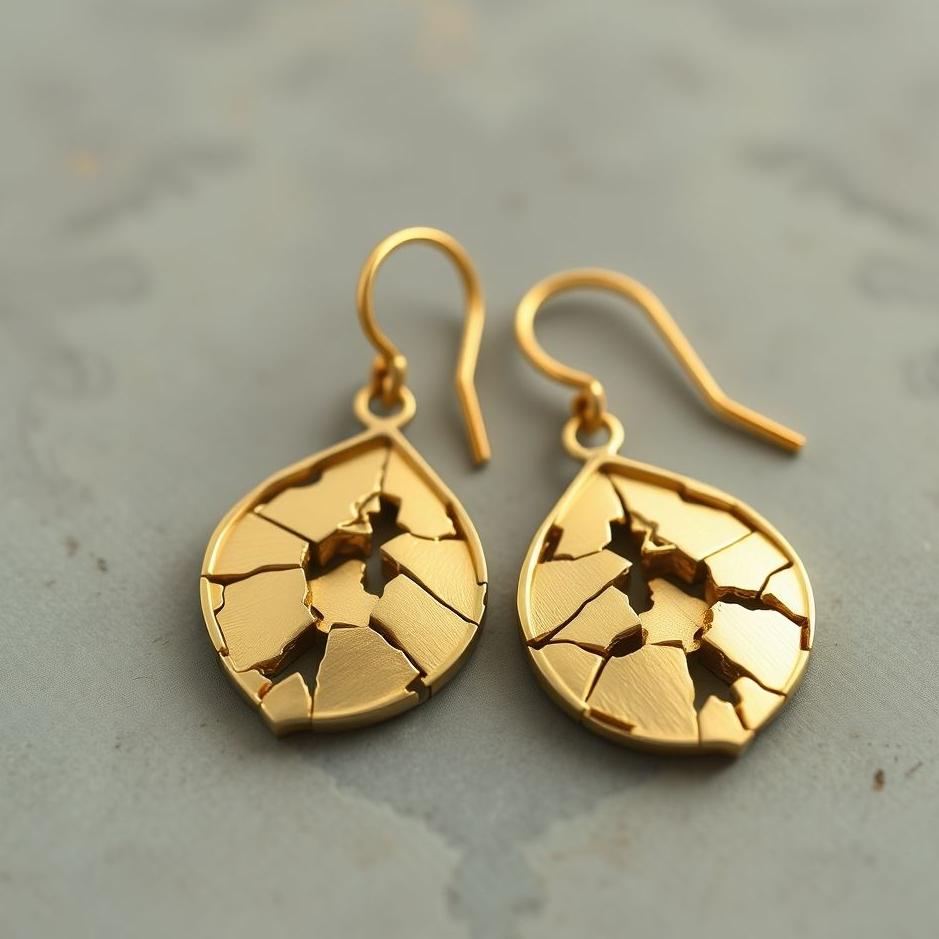 Dream : Broken gold earrings in a dream