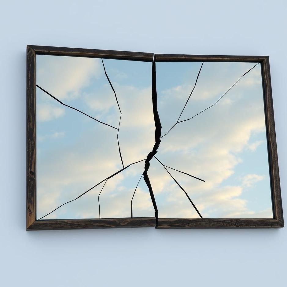 Dream : Broken mirror put together in a dream