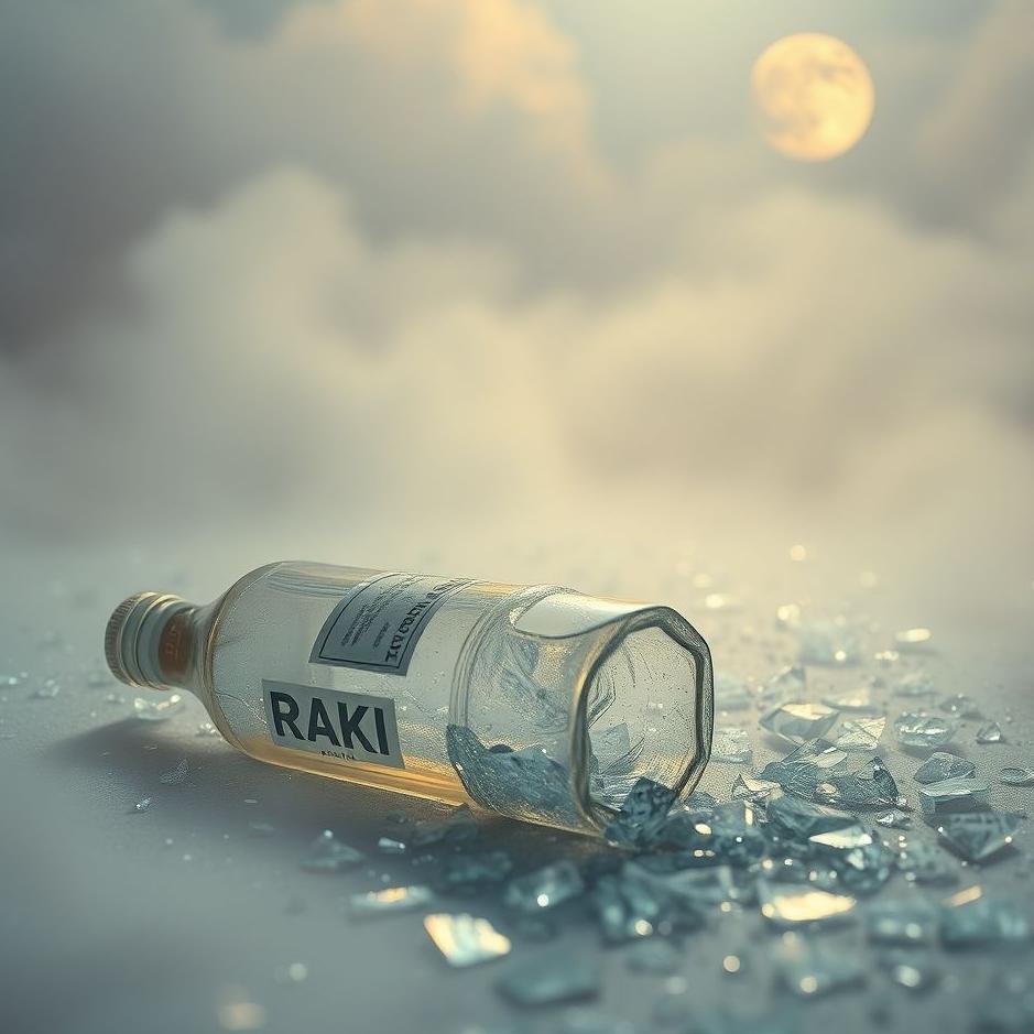 Dream : Broken raki bottle in a dream