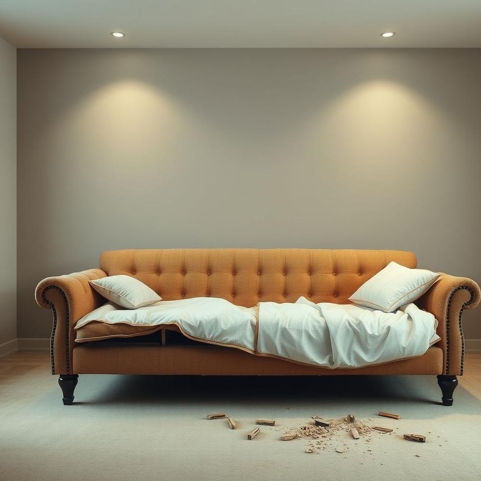 Dream : Broken sofa bed in a dream