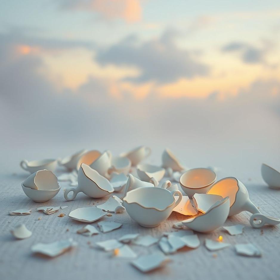 Dream : Broken teacups in a dream