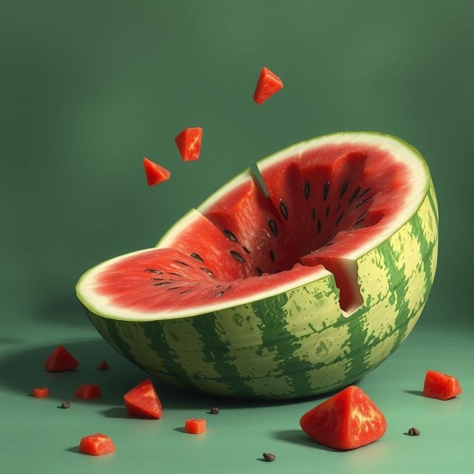 Dream : Broken watermelon in a dream