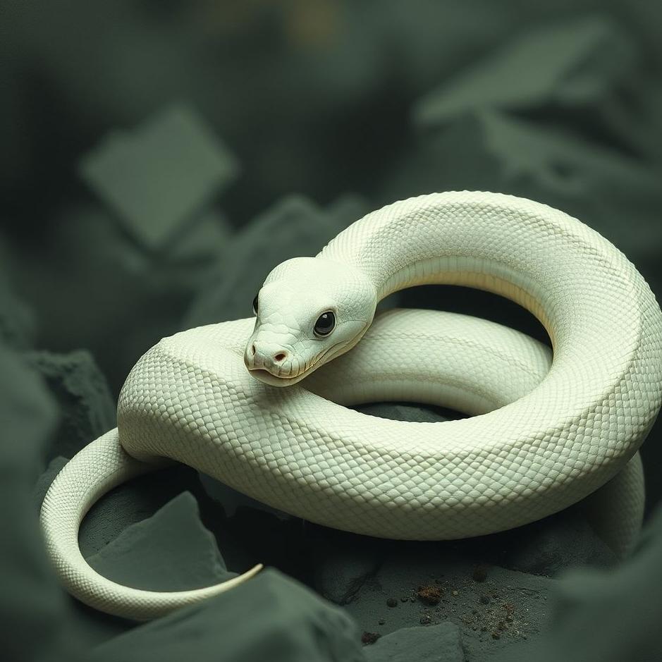 Dream : Broken white snake in a dream