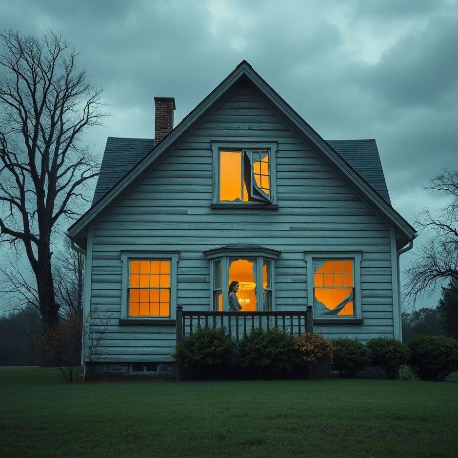 Dream : Broken windows of the house in a dream