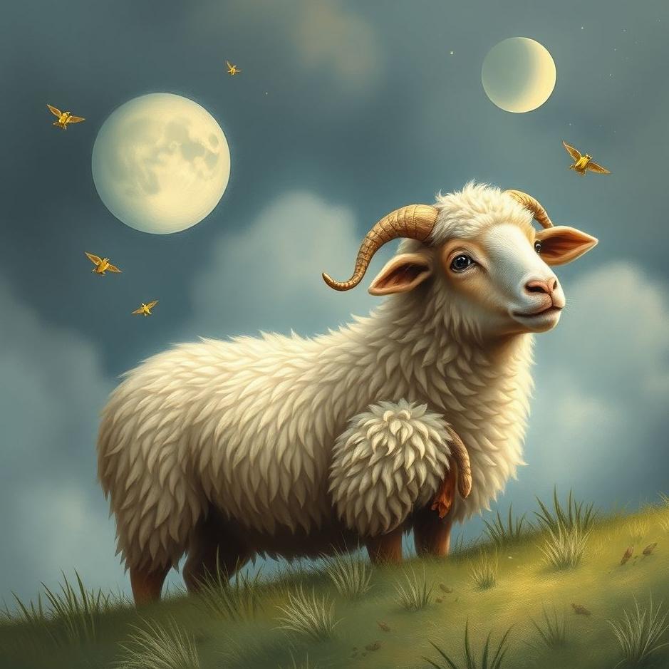 Dream : Brown and white sheep in a dream
