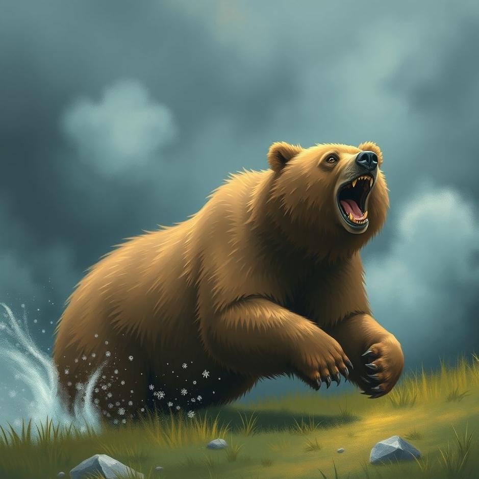 Dream : Brown bear chasing you in a dream