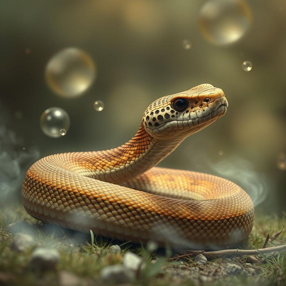 Dream : Brown bull snake in a dream