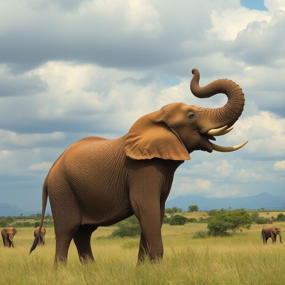 Dream : Brown elephant in a dream