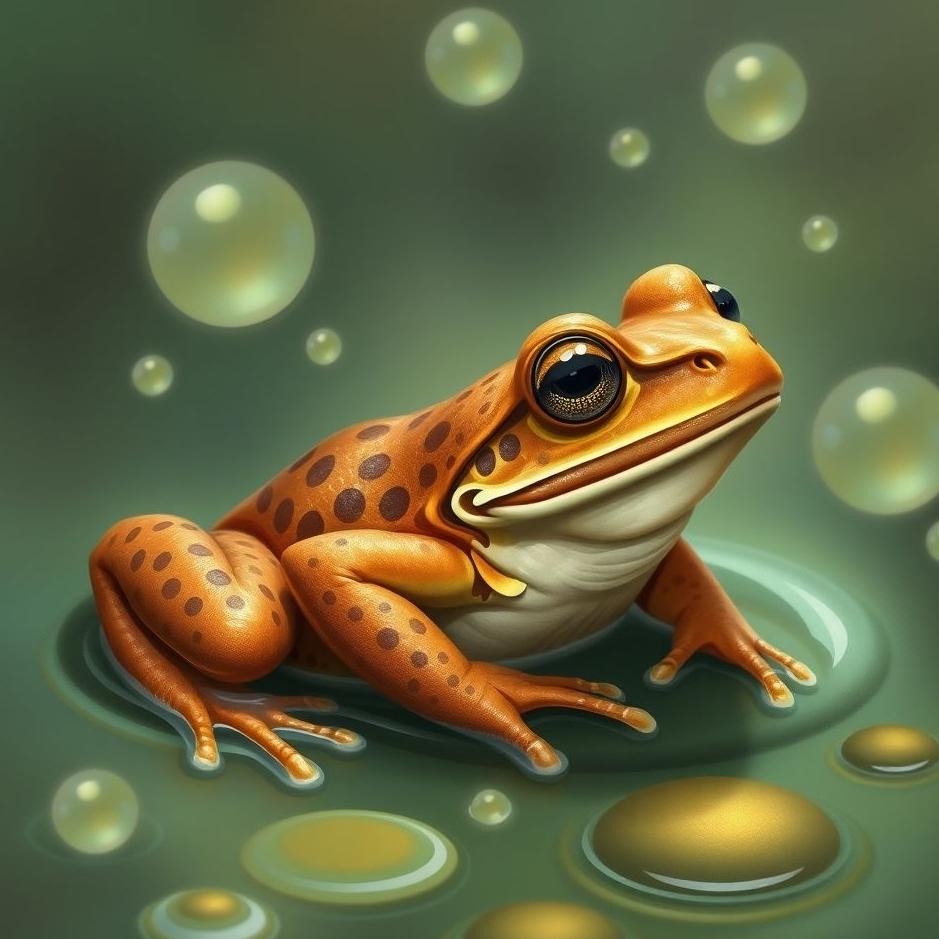 Dream : Brown frog in a dream
