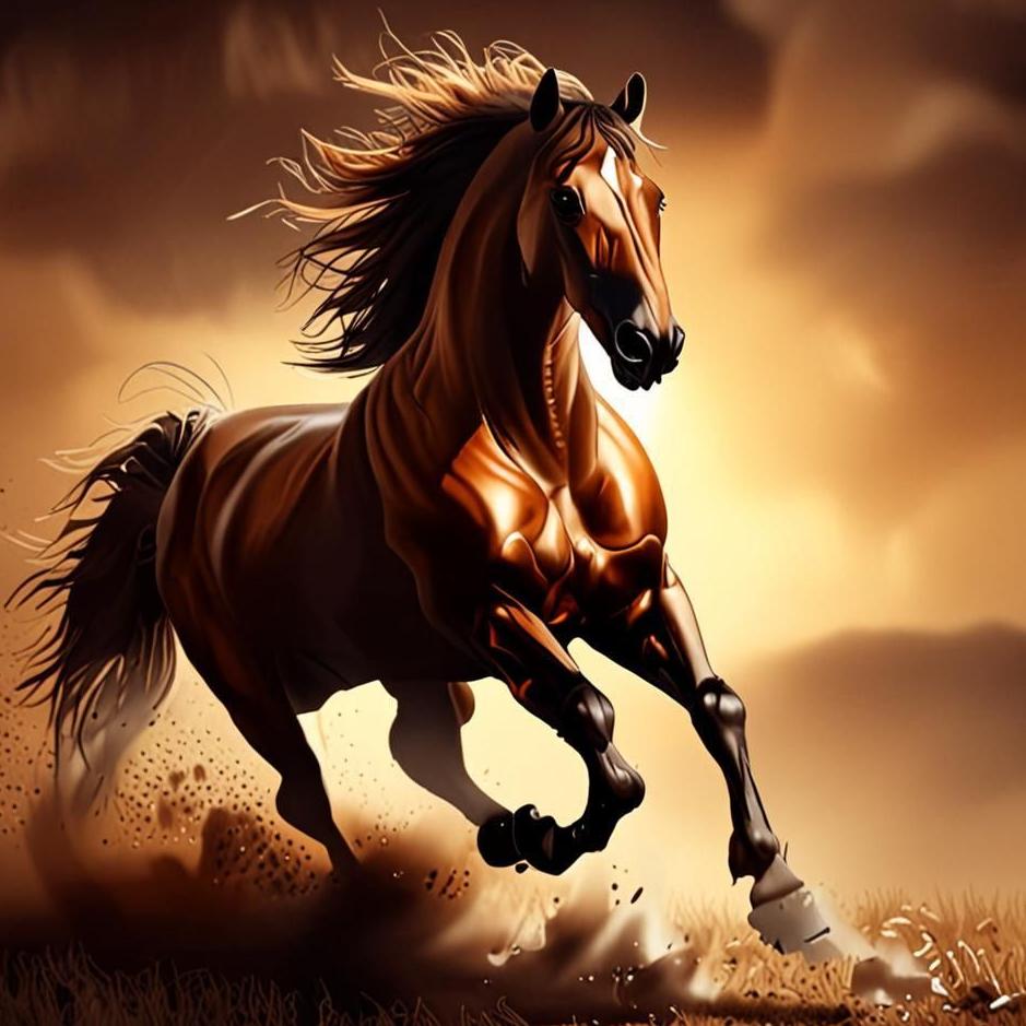 Dream : Brown horse attacking in a dream