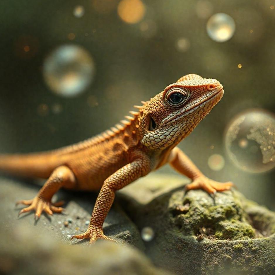 Dream : Brown lizard in a dream