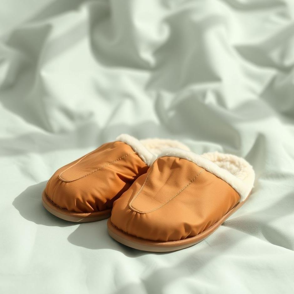 Dream : Brown nylon slippers in a dream