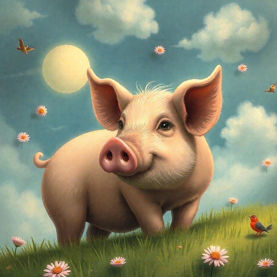 Dream : Brown pig in a dream