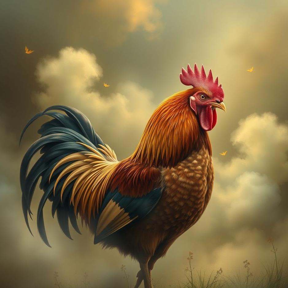 Dream : Brown rooster in a dream