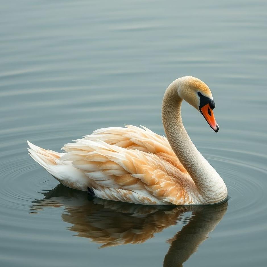 Dream : Brown swan in a dream