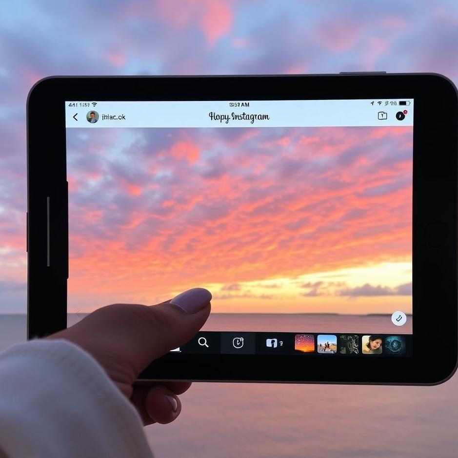 Dream : Browsing Instagram in a dream