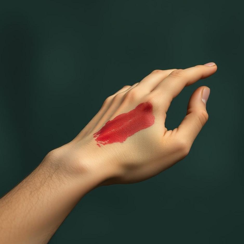 Dream : Bruise on the right hand in a dream