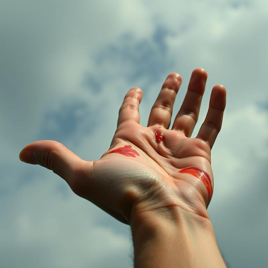 Dream : Bruised hand in a dream