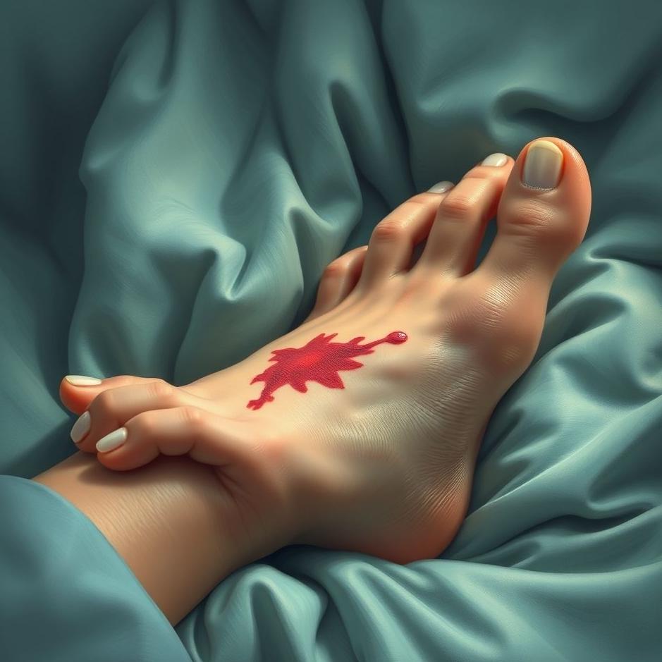 Dream : Bruising of the foot finger in the dream