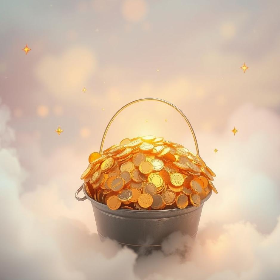 Dream : Bucket full of coins in a dream