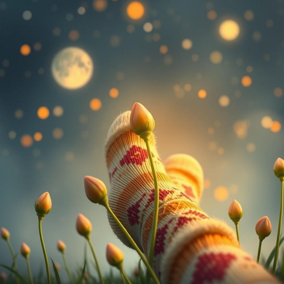 Dream : Budding up socks in the dream