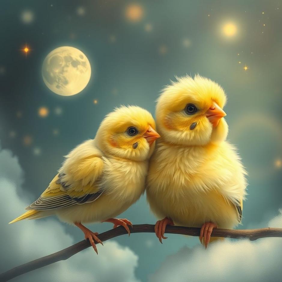 Dream : Budgie and a chick in a dream