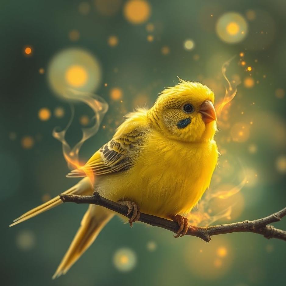 Dream : Budgie burning in a dream
