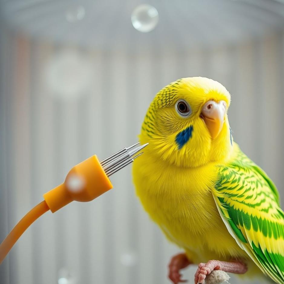 Dream : Budgie cleaning a cage in a dream