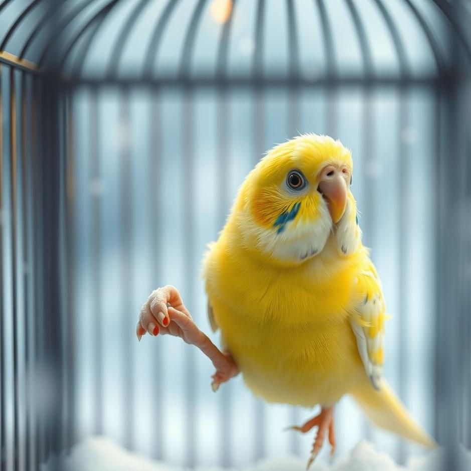 Dream : Budgie entering a cage in a dream