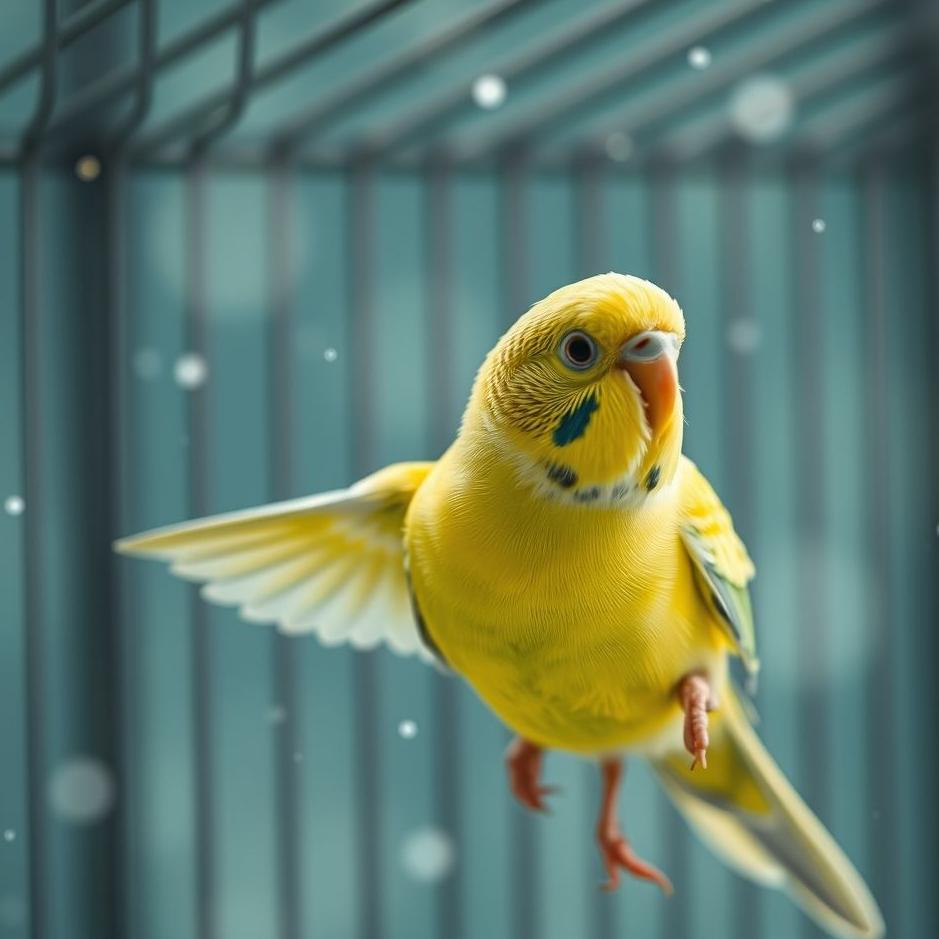 Dream : Budgie escaping from a cage in a dream