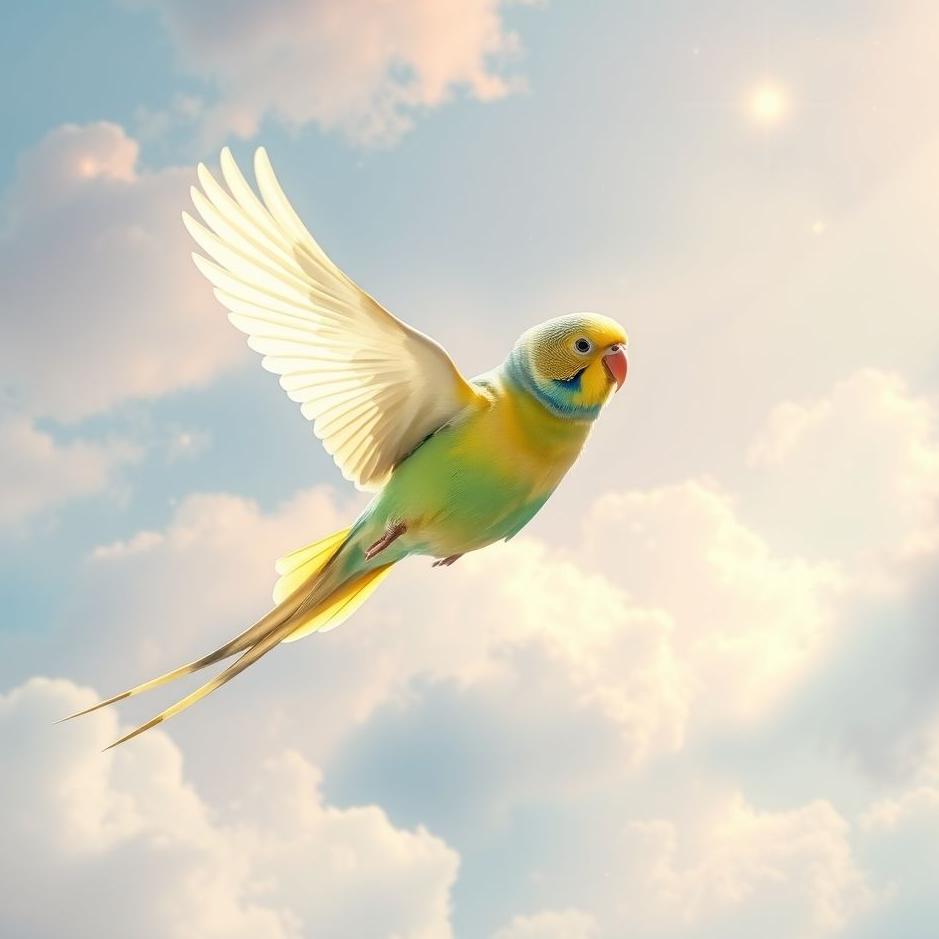 Dream : Budgie flying in a dream
