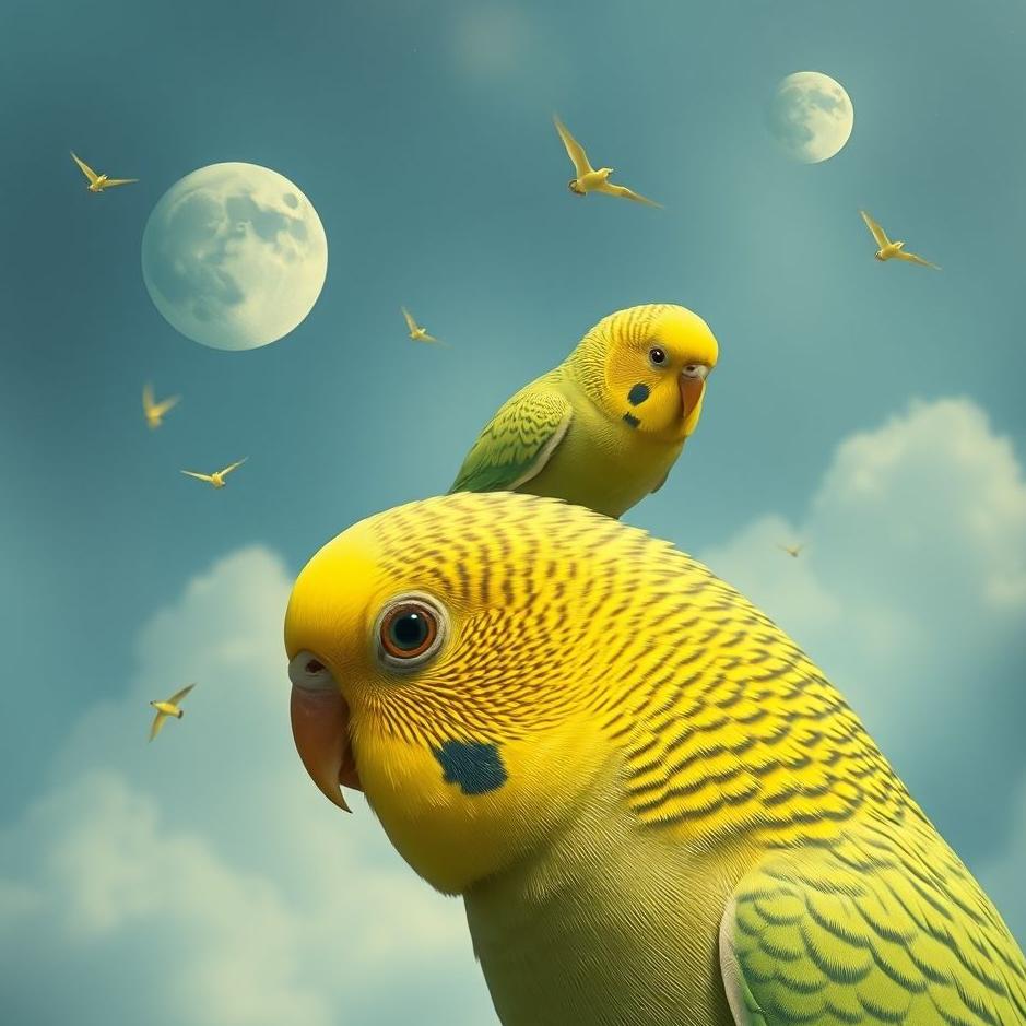 Dream : Budgie land on your head in a dream
