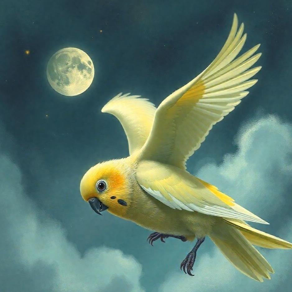 Dream : Budgie landing on my head in a dream