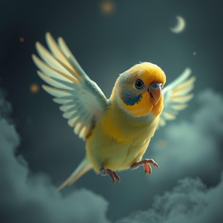 Dream : Budgie wounding in a dream