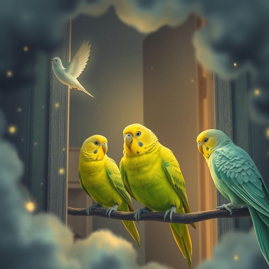 Dream : Budgies entering the house in a dream