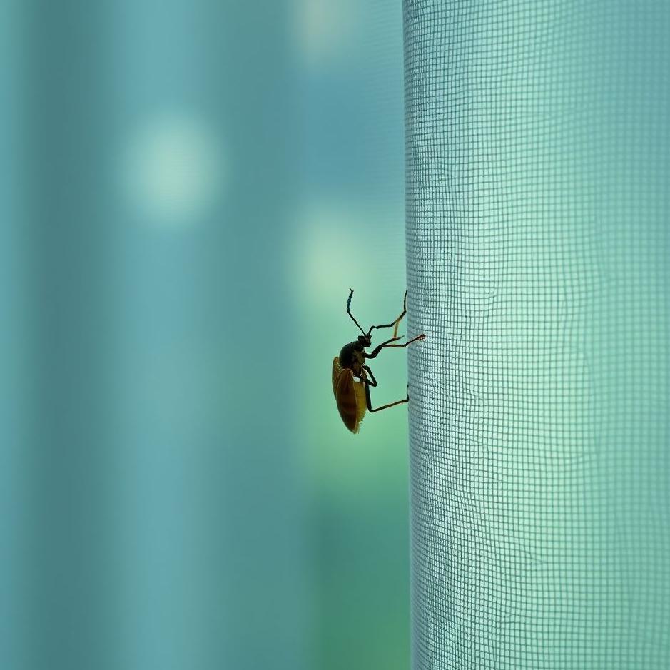 Dream : Bug on a curtain in a dream