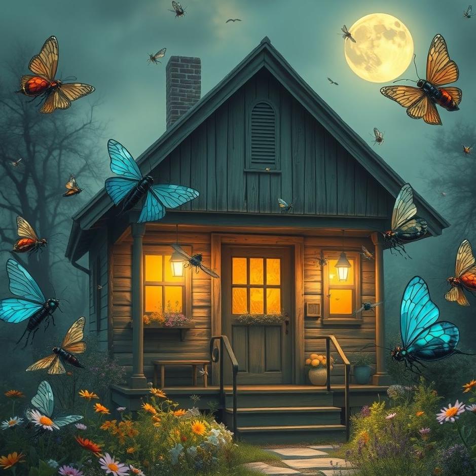 Dream : Bugs in front of the house in a dream