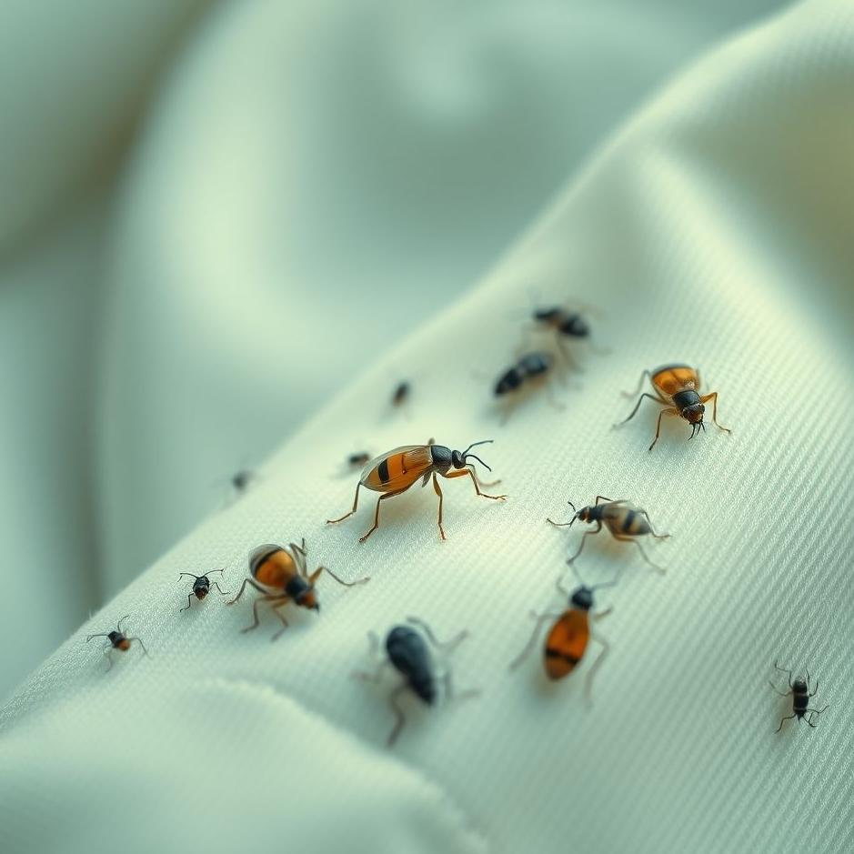 Dream : Bugs on clothes in a dream