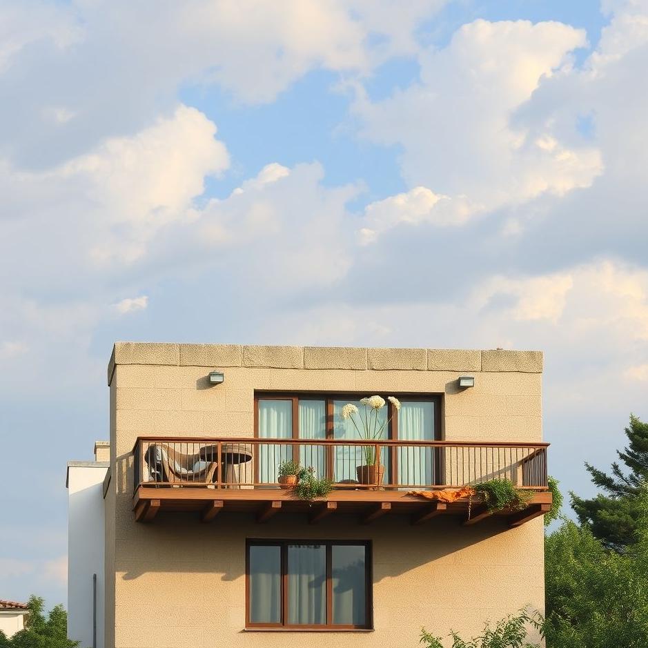 Dream : Building a wall on the balcony in a dream