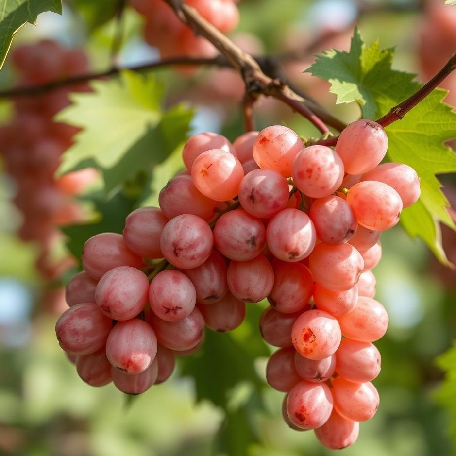 Dream : Bunch of pink grapes in a dream