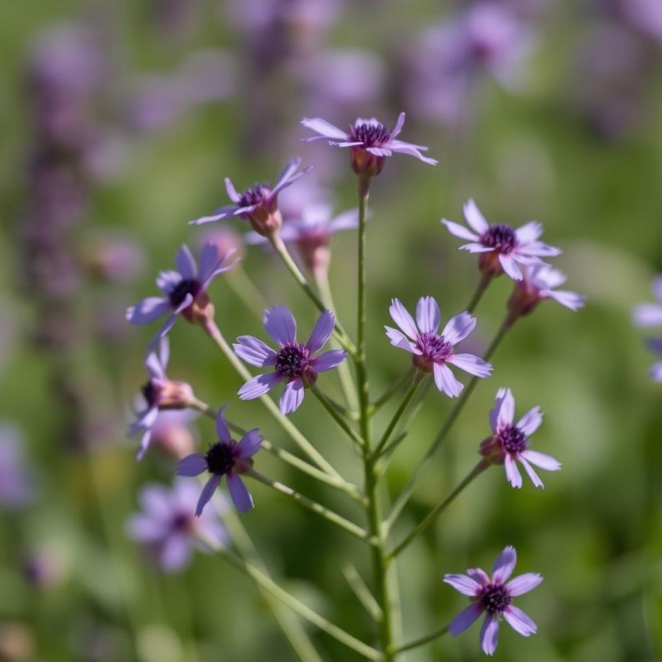 Dream : Bunch of purple flowers in a dream