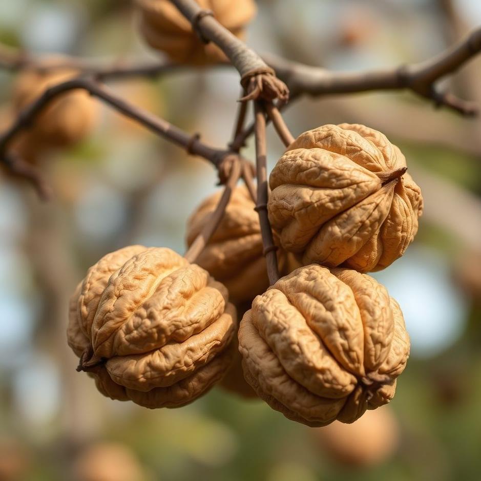 Dream : Bunches of walnuts in a dream